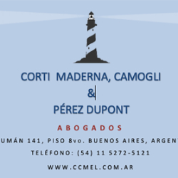 Logo CORTI MADERNA, CAMOGLI & PÉREZ DUPONT